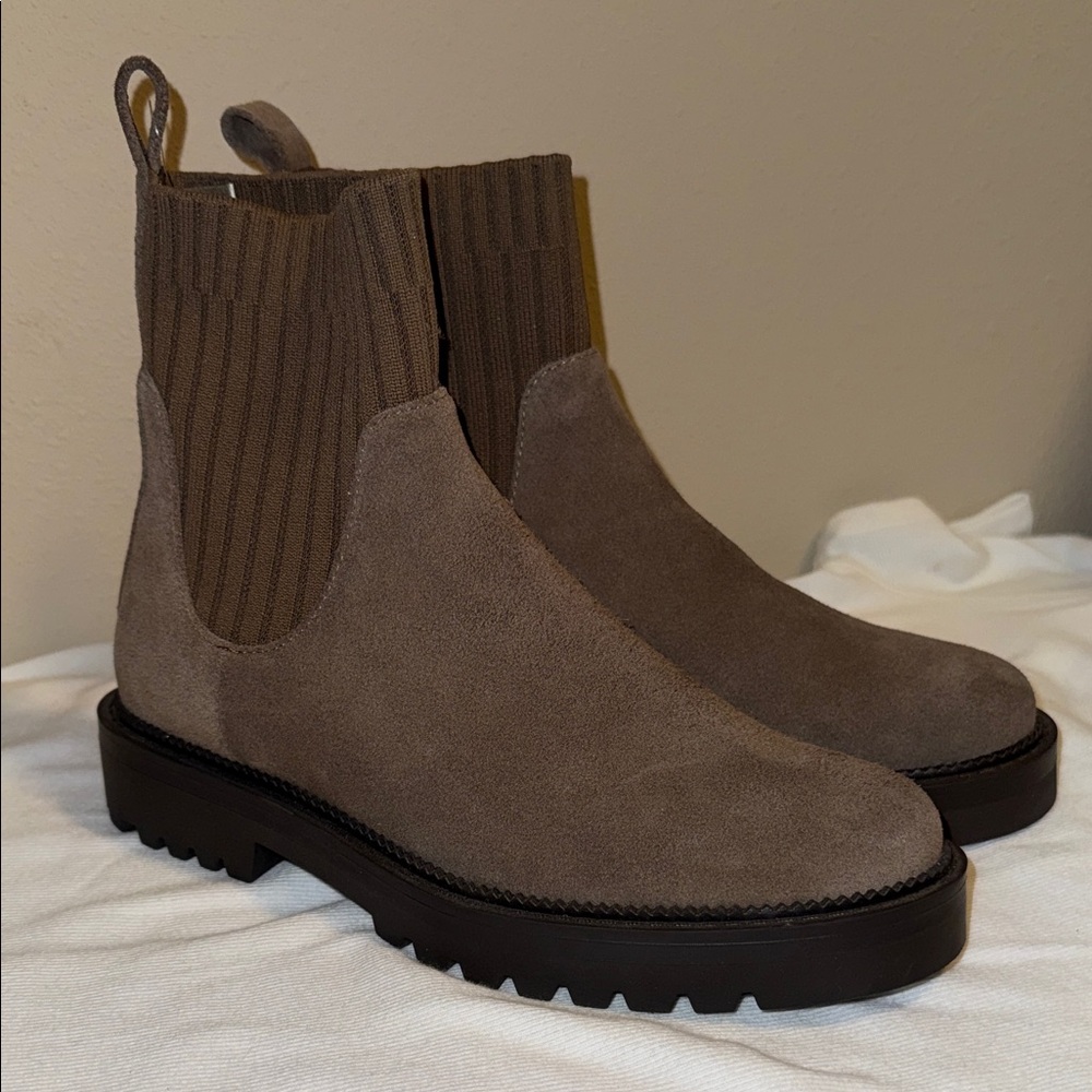 Blondo Taupe Ankle Boots